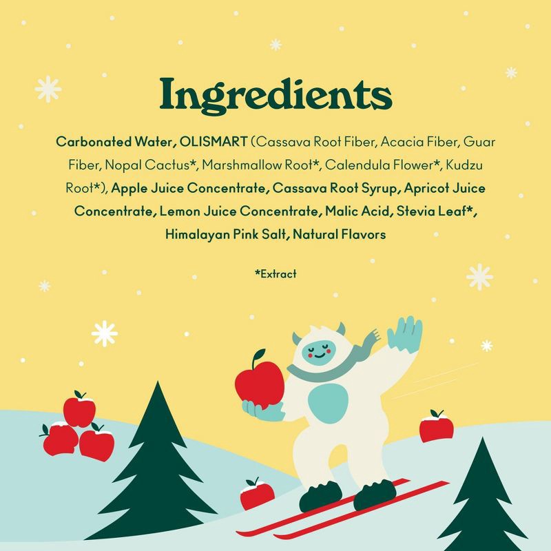 slide 3 of 7, OLIPOP Crisp Apple Soda - 4ct/12 fl oz Cans, 4 ct; 12 fl oz