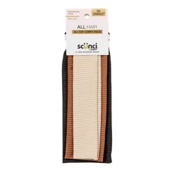 scunci scünci Mixed Size Soft Ribbed Headwraps - All Hair - 3pcs: Hair Styling, Securing Hair