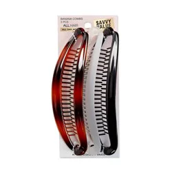 Conair scünci Flat Banana Combs - All Hair - 3pcs