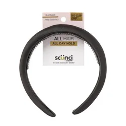 scunci scünci No-Slip Grip Satin Headband - All Hair: Hair Styling, Securing Hair