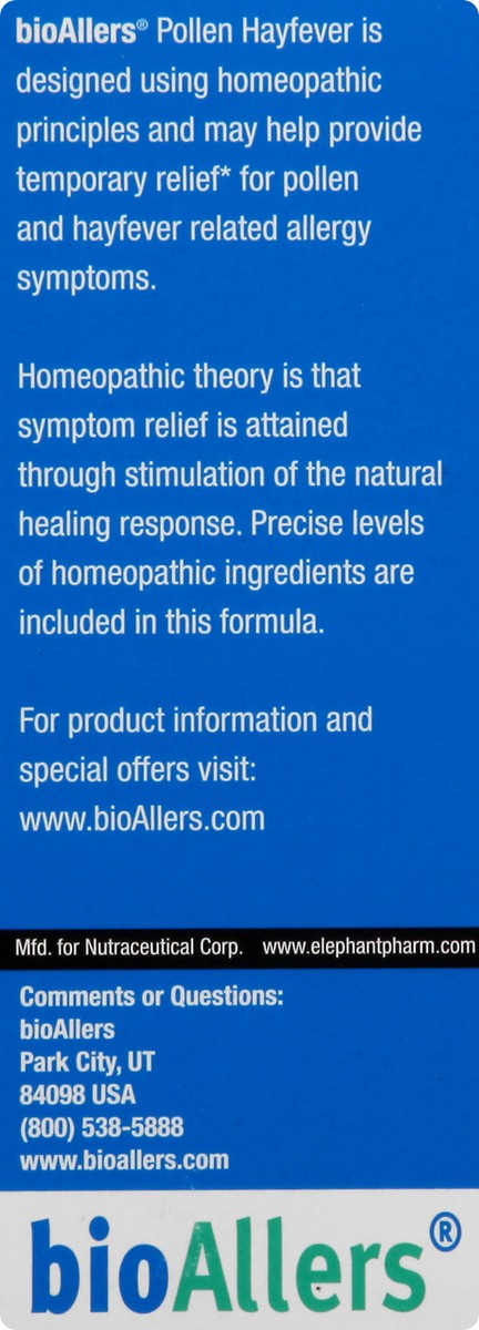 slide 7 of 9, Bioallers Allergy Pollen Hayfever, 1 oz