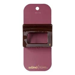 scunci scünci | lüxe Large Statement Rectangle Claw Clip - Espresso: Hair Styling, All Hair Types, 1 Piece
