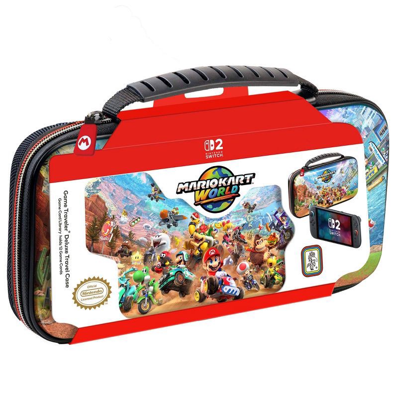 slide 1 of 4, RDS Industries Nintendo Switch 2 Game Traveler Deluxe Mario Kart World Case, 1 ct