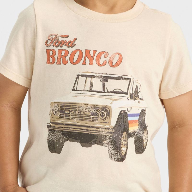 slide 2 of 4, Toddler Ford Bronco Short Sleeve Graphic T-Shirt - Beige 2T, 1 ct