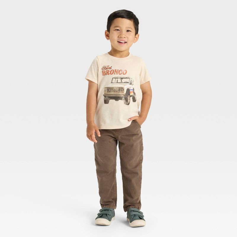 slide 4 of 4, Toddler Ford Bronco Short Sleeve Graphic T-Shirt - Beige 4T, 1 ct