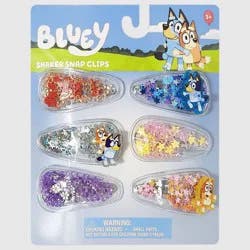 BBC Bluey Confetti Snaps Hair Clips - 6pk: Hair Styling, All Hair Types