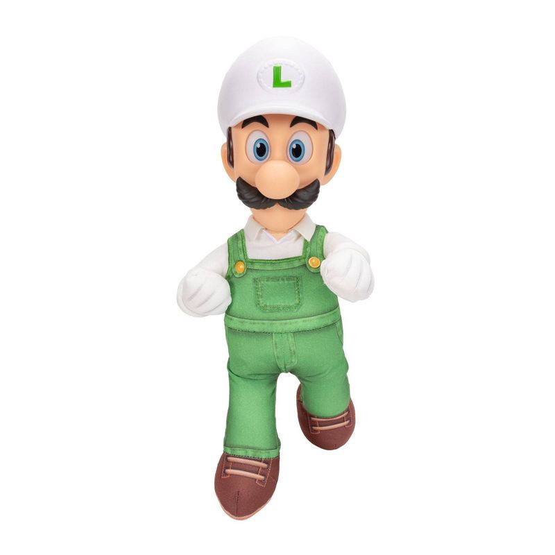 slide 1 of 5, Nintendo The Super Mario Galaxy Movie – 15" Posable Plush – Fire Luigi, 1 ct