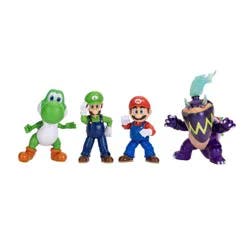 Nintendo The Super Mario Galaxy Movie - 5” Figure Multi-Pack – Mario, Yoshi and exclusive Wonder Bowser Jr. and Luigi Figures