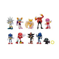 Sonic the Hedgehog Friends and Rivals 2.5” Action Figures 10 Pack