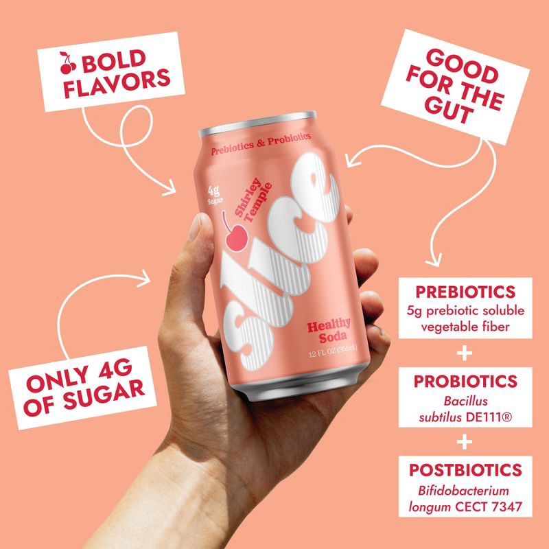 slide 4 of 9, Slice Shirley Temple Healthy Soda - 12 fl oz, 12 fl oz