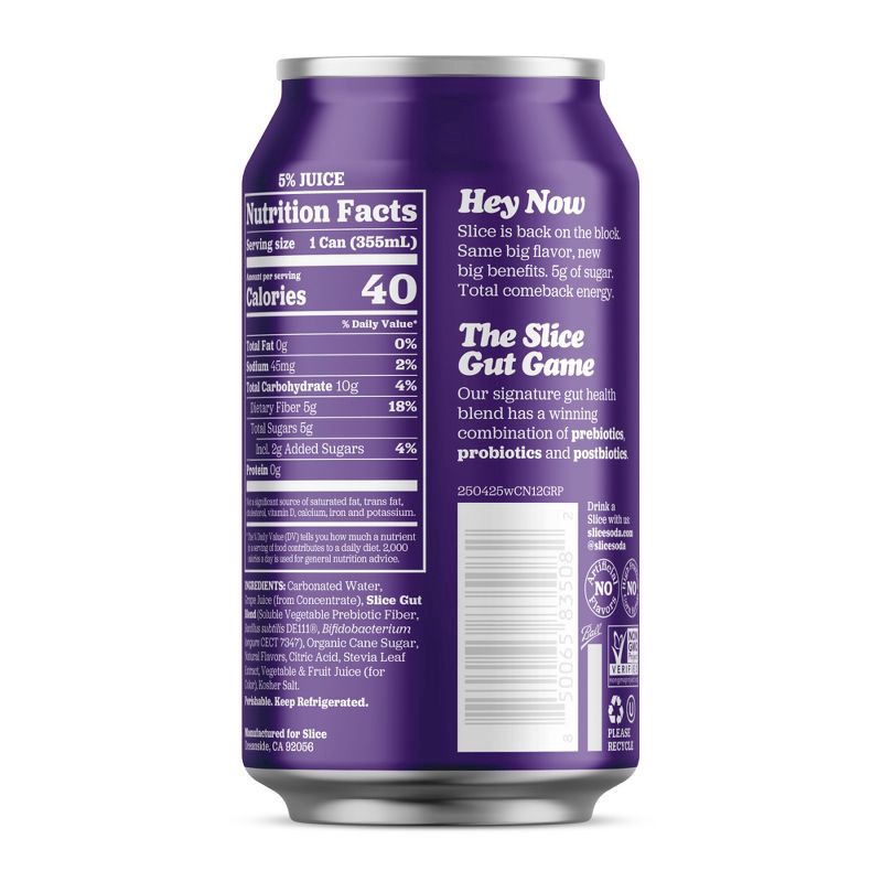 slide 7 of 9, Slice Grape Healthy Soda - 12 fl oz, 12 fl oz