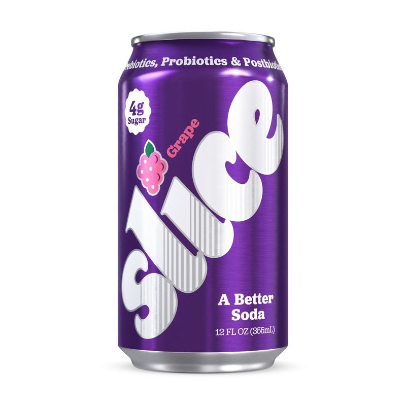 slide 1 of 9, Slice Grape Healthy Soda - 12 fl oz, 12 fl oz