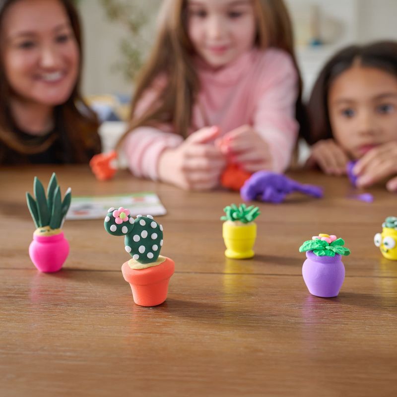 slide 7 of 8, Chuckle & Roar Whoa Dough Slide & Shape Plant Creator Air Dry Clay Kit with Roller Mold System 10 Colors Ages 5+, 1 ct