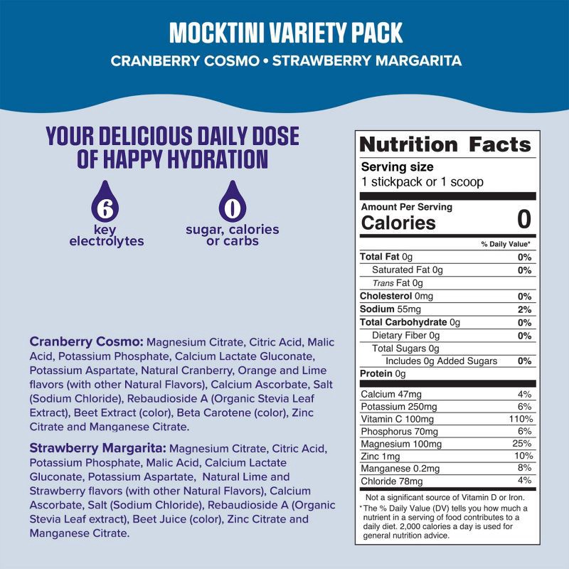 slide 3 of 8, Ultima Replenisher Mocktini Variety Pack Electrolyte Drink Mix - 6pk, 6 ct