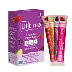 Ultima Replenisher Fruitastic Variety Pack Electrolyte Drink Mix - 8pk