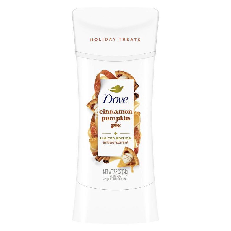 slide 1 of 8, Dove Beauty Limited Edition Fall Holiday Treat Antiperspirant & Deodorant Stick - Cinnamon Pumpkin Pie - 2.6oz, 2.6 oz