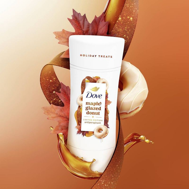slide 2 of 7, Dove Beauty Limited Edition Fall Holiday Treat Antiperspirant & Deodorant Stick - Maple Glazed Donut - 2.6oz, 2.6 oz