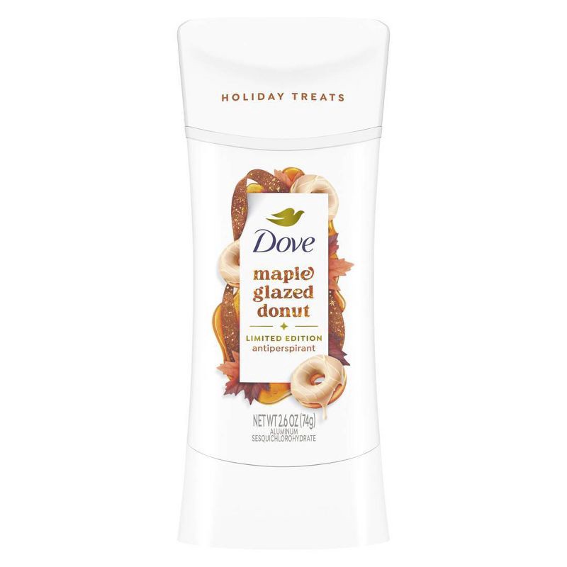 slide 1 of 7, Dove Beauty Limited Edition Fall Holiday Treat Antiperspirant & Deodorant Stick - Maple Glazed Donut - 2.6oz, 2.6 oz
