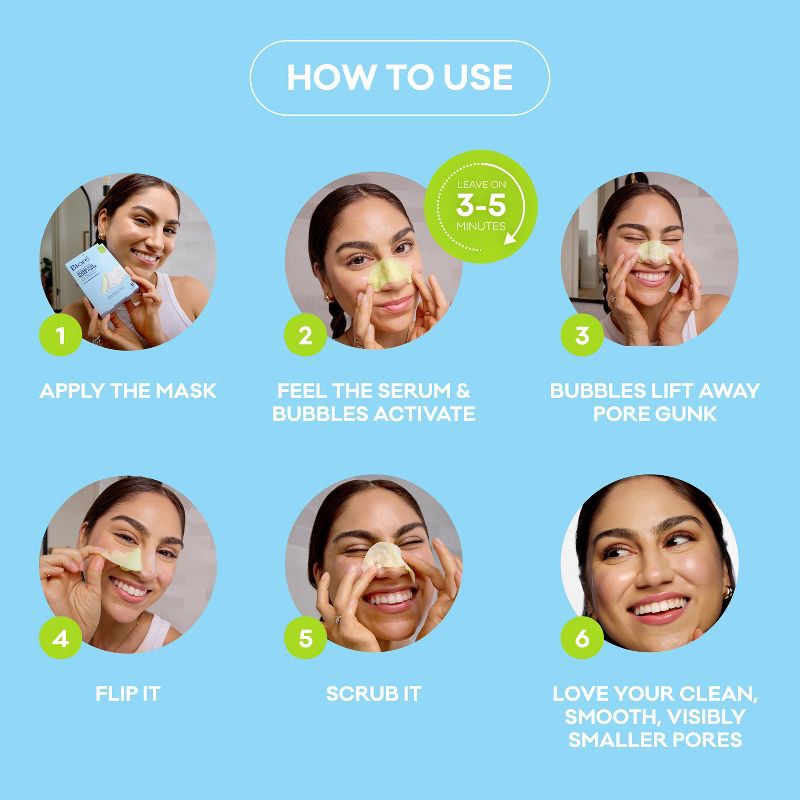 slide 11 of 11, Biore Bubbling Nose Mask - 8ct, 8 ct