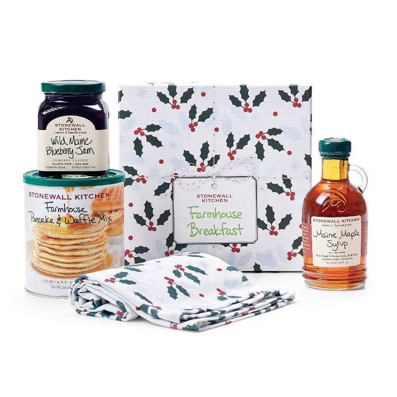 slide 1 of 8, Stonewall Kitchen Holiday Farmhouse Breakfast Baking Gift Set - 4.7lbs/4pc, 4.7 lb, 4 ct
