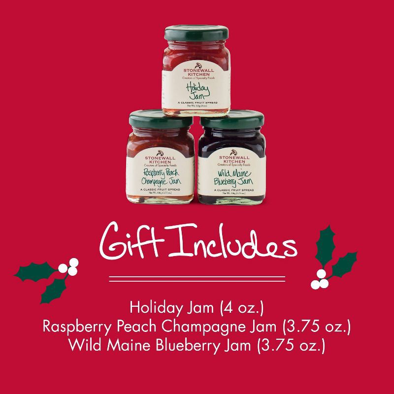 slide 3 of 8, Stonewall Kitchen Holiday Jam Tree Gift Set - 1.65lbs/3pc, 1.65 lb, 3 ct
