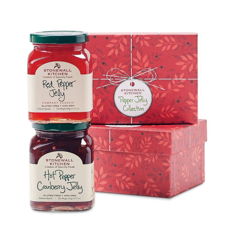 slide 1 of 8, Stonewall Kitchen Holiday Pepper Jelly Collection Gift Set - 2.9lbs/2pc, 2.9 lb, 2 ct