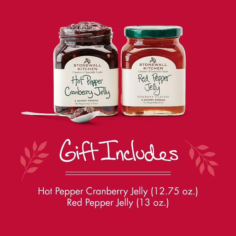 slide 3 of 8, Stonewall Kitchen Holiday Pepper Jelly Collection Gift Set - 2.9lbs/2pc, 2.9 lb, 2 ct