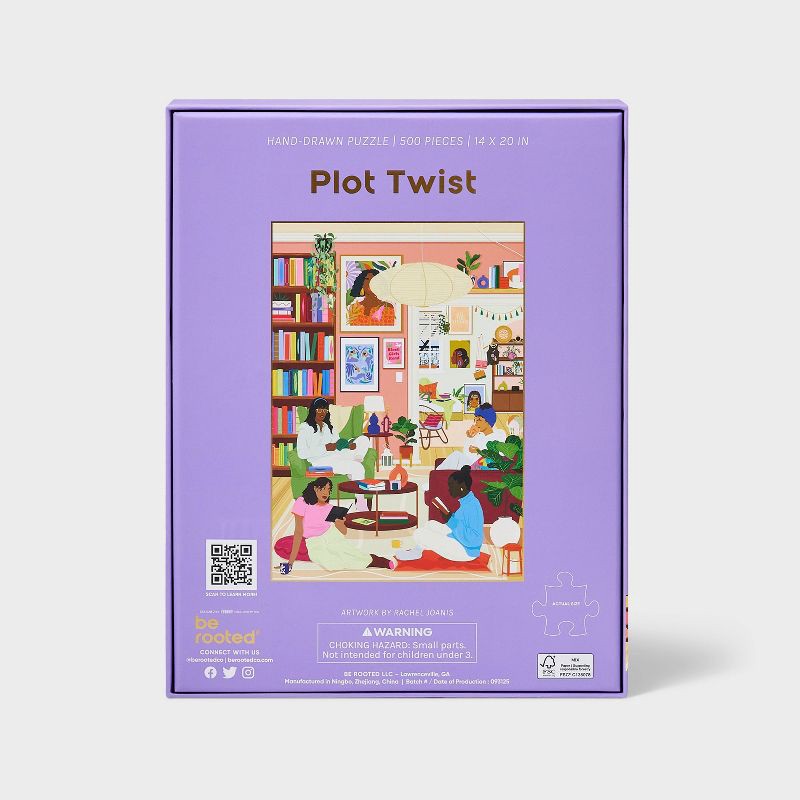 slide 3 of 3, Be Rooted Black History Month Puzzle Book Club 500pc, 500 ct