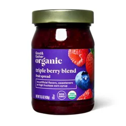 Organic Triple Berry Blend Fruit Spread - 15.5oz - Good & Gather™