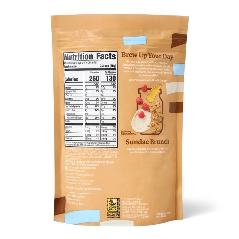 slide 2 of 3, Vanilla Cold Brew Coffee Granola - 11oz - Good & Gather™, 11 oz