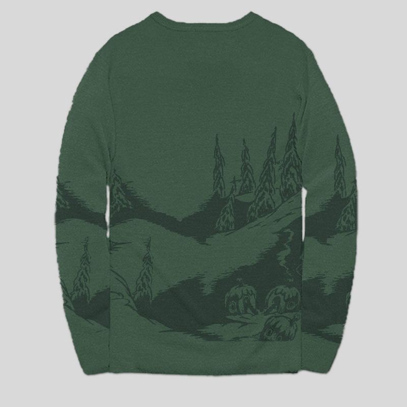 slide 2 of 4, Men's Dr. Seuss The Grinch Scenic Sweater - Forest Green XL, 1 ct