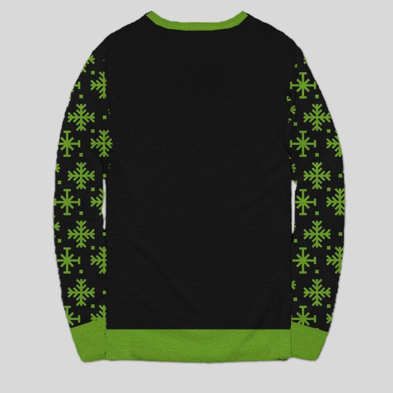 slide 2 of 4, Men's Dr. Seuss The Grinch Sweater - Green/Black XXL, 1 ct