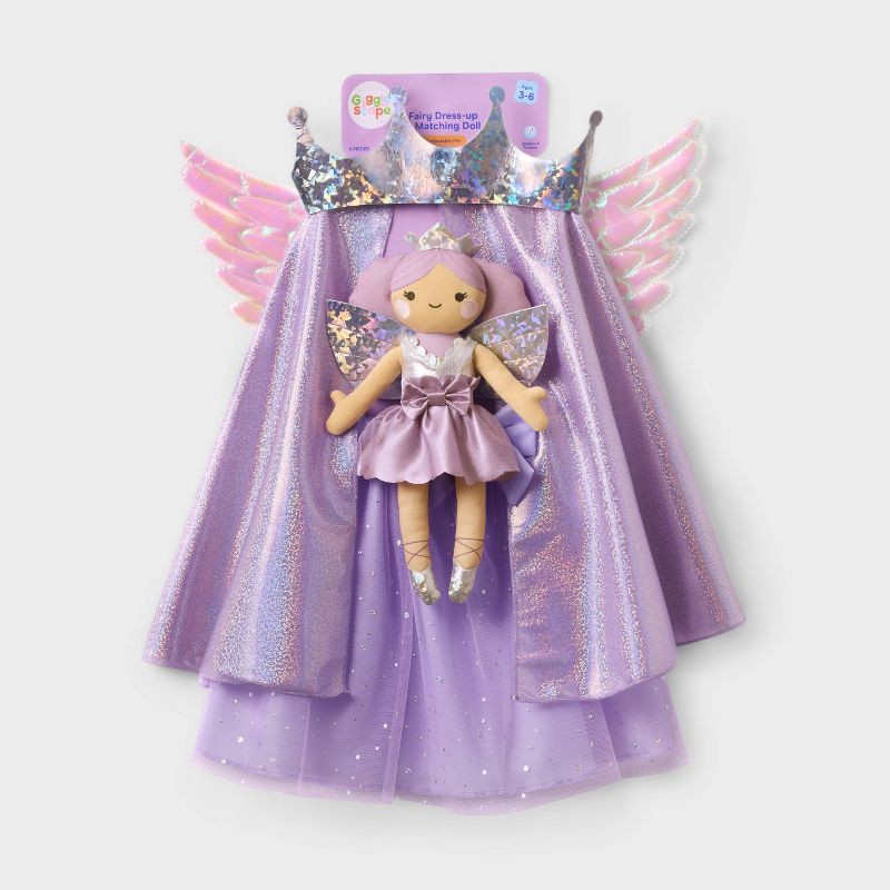 slide 3 of 4, 25.7" Angel Princess Dress-Up 3 with Doll 4pc Set - Gigglescape™, 4 ct