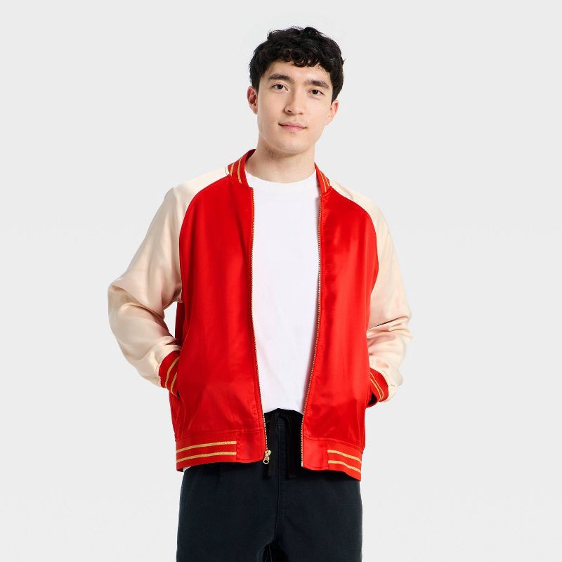 slide 2 of 4, Lunar New Year Adult Jacket - Red L, 1 ct