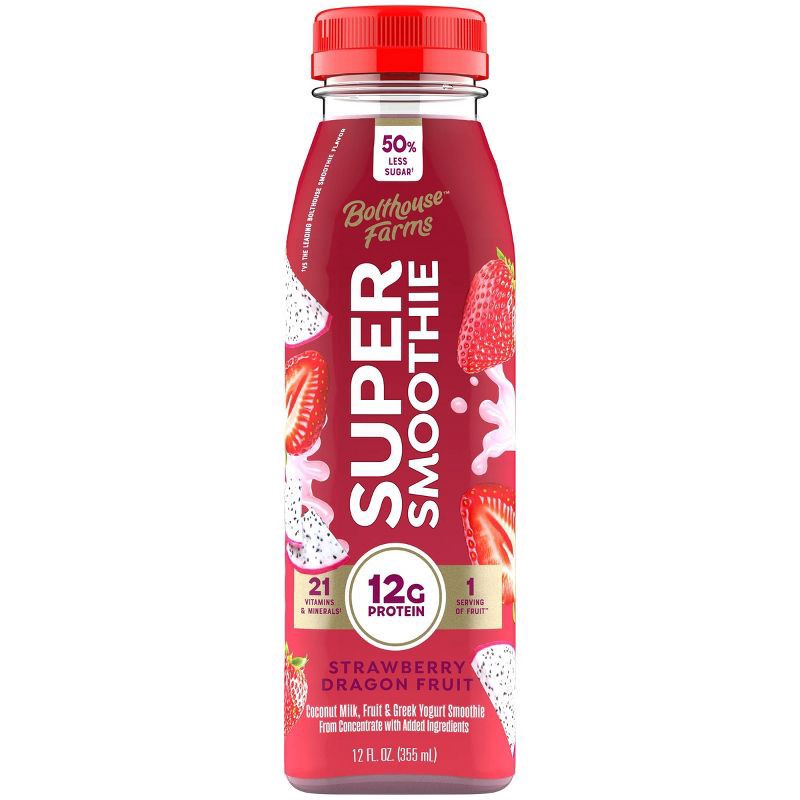 slide 1 of 4, Bolthouse Farms Super Strawberry Dragonfruit Smoothie - 12 fl oz, 12 fl oz