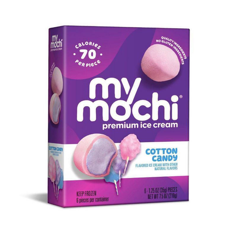 slide 1 of 2, My/Mochi Frozen Cotton Candy Mochi Ice Cream - 7.05oz/6ct, 7.05 oz, 6 ct