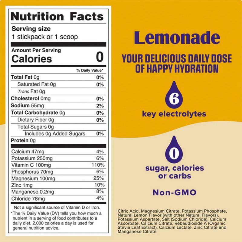 slide 3 of 8, Ultima Replenisher Daily Hydration Electrolyte Stick Packs - Lemonade - 1.8oz/14ct, 1.8 oz, 14 ct