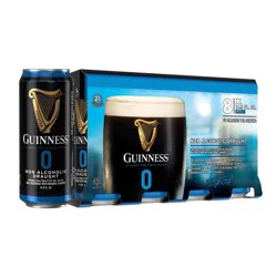 Guinness 0 Draught Non-Alcoholic Import Beer - 8pk/14.9 fl oz Cans