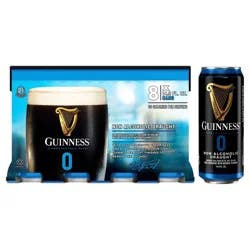 Guinness 0 Draught Non-Alcoholic Import Beer - 8pk/14.9 fl oz Cans