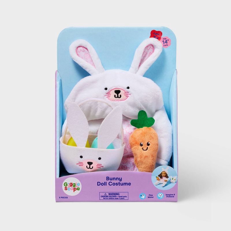 slide 3 of 4, 14" Bunny Outfit - Gigglescape™, 1 ct