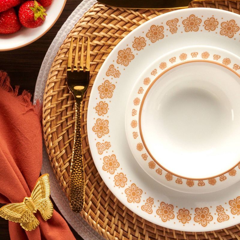 slide 5 of 7, Corelle 16pc Butterfly Gold Dinnerware Set, 16 ct
