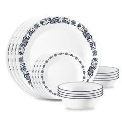 Corelle 16pc Old Town Blue Dinnerware Set