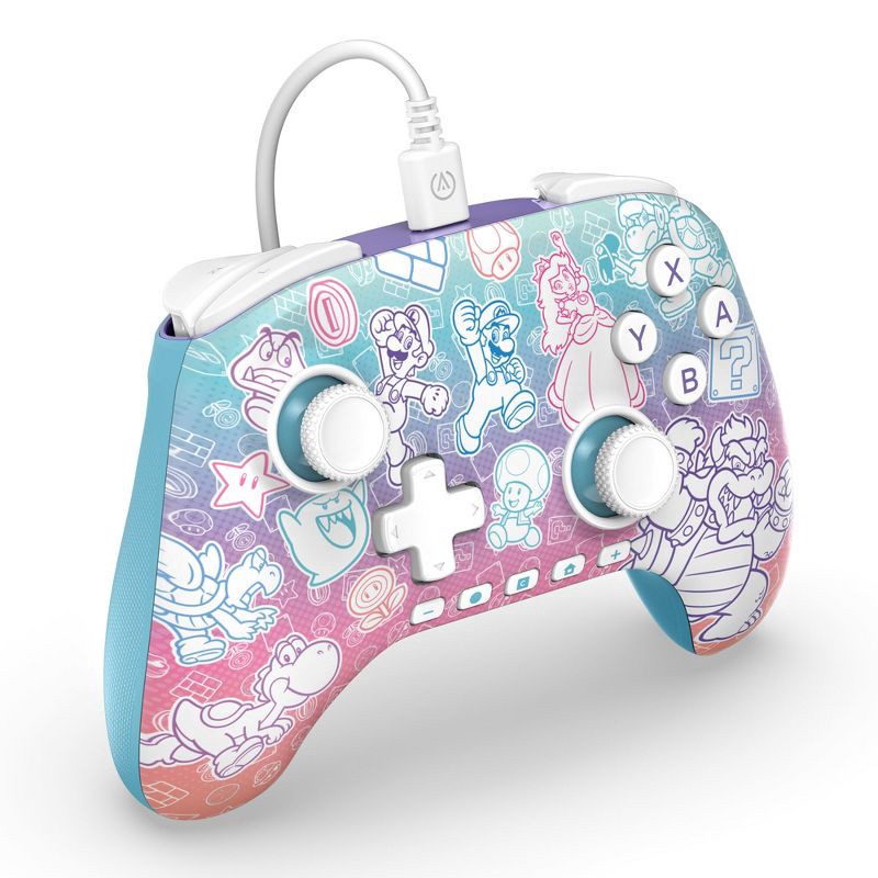 slide 2 of 9, Advantage Wired Controller for Nintendo Switch 2 - Mushroom Kingdom: PowerA USB Compatible, 1 ct
