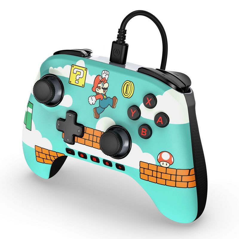 slide 5 of 10, PowerA Advantage Wired Controller for Nintendo Switch 2 - Mario Time: USB, 10ft Cable Length, 10 ft