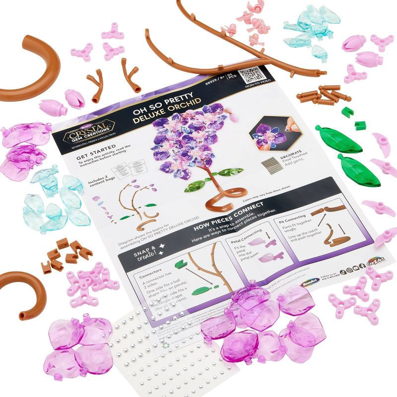 slide 6 of 9, Cra-Z-Art Crystal Gem Creations Blooming Orchid, 1 ct