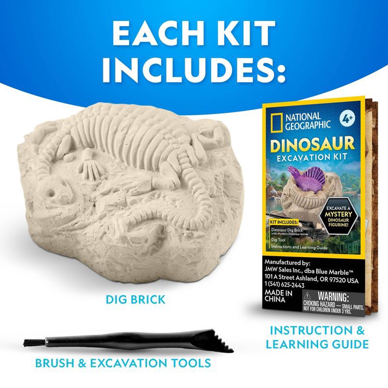 slide 3 of 3, National Geographic Dino Dig Excavation Kit, 1 ct