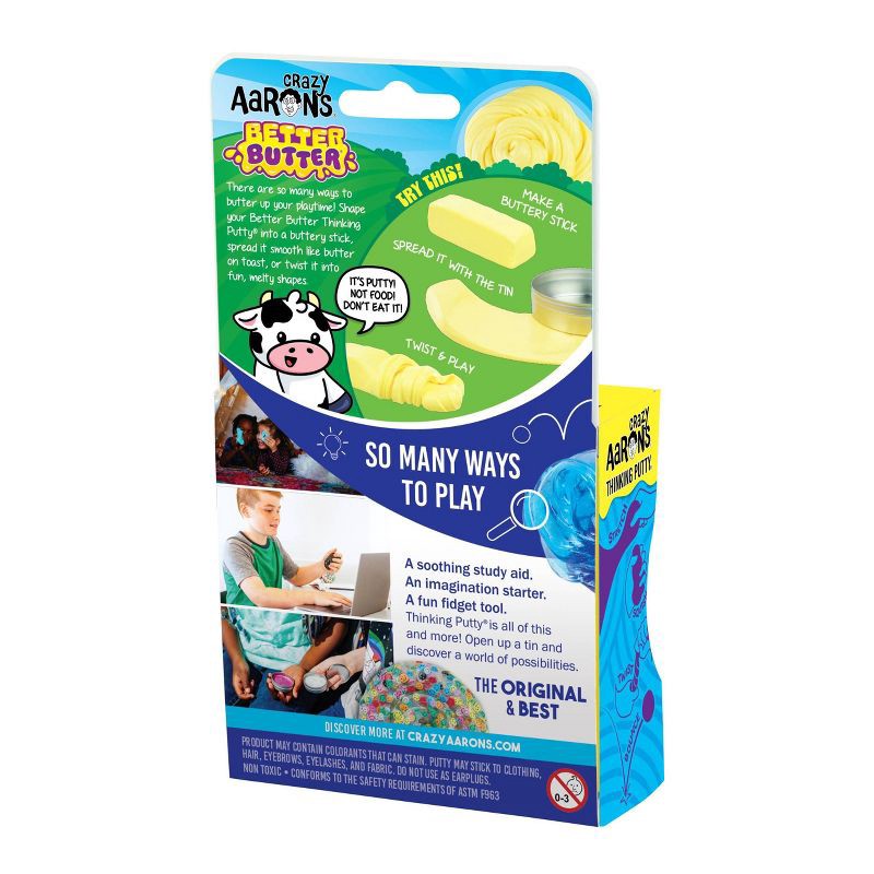 slide 2 of 4, Crazy Aaron's Better Butter 3.5" Thinking Putty Tin, 1 ct