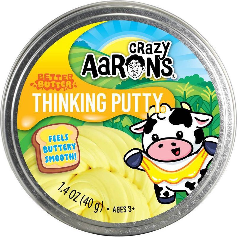 slide 3 of 4, Crazy Aaron's Better Butter 3.5" Thinking Putty Tin, 1 ct