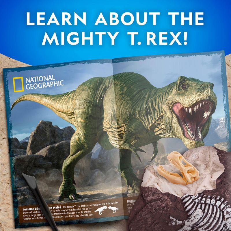 slide 4 of 4, National Geographic Tyrannosaurus Rex Dig Kit, 1 ct