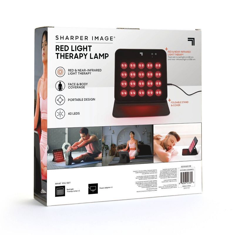 slide 8 of 8, Sharper Image Red Light Therapy Lamp, 1 ct